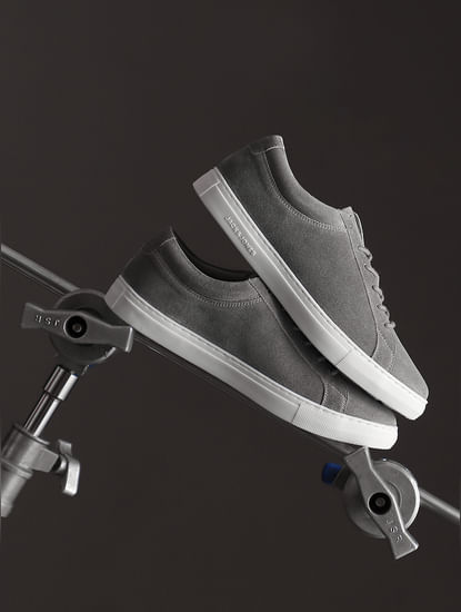 Grey Suede Sneakers